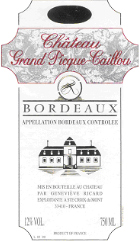 Chateau Grand Picquecaillou Label