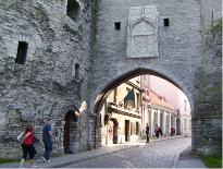 Tallinn - Fat Margaret Tower and gate leading to Old Town